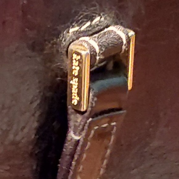 Kate Spade black glazed caramel leather handbag - Picture 5 of 8